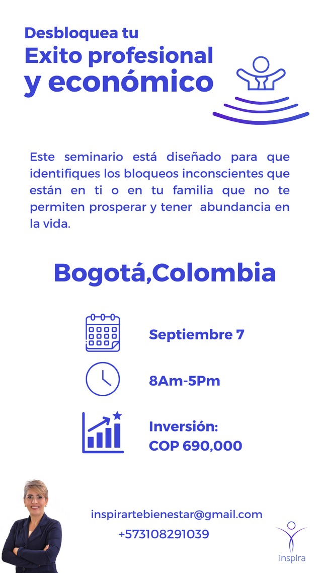 Desbloquea tu Éxito Profesional y Económico – Presencial en Bogotá